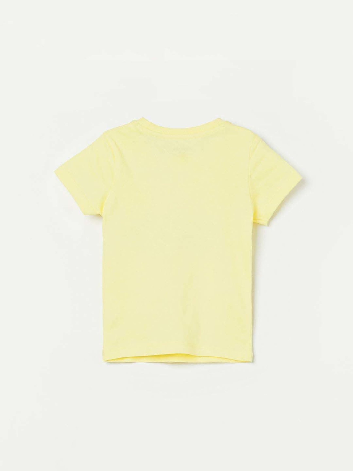 Juniors by Lifestyle Kids Yellow Cotton Casual T Shirt
