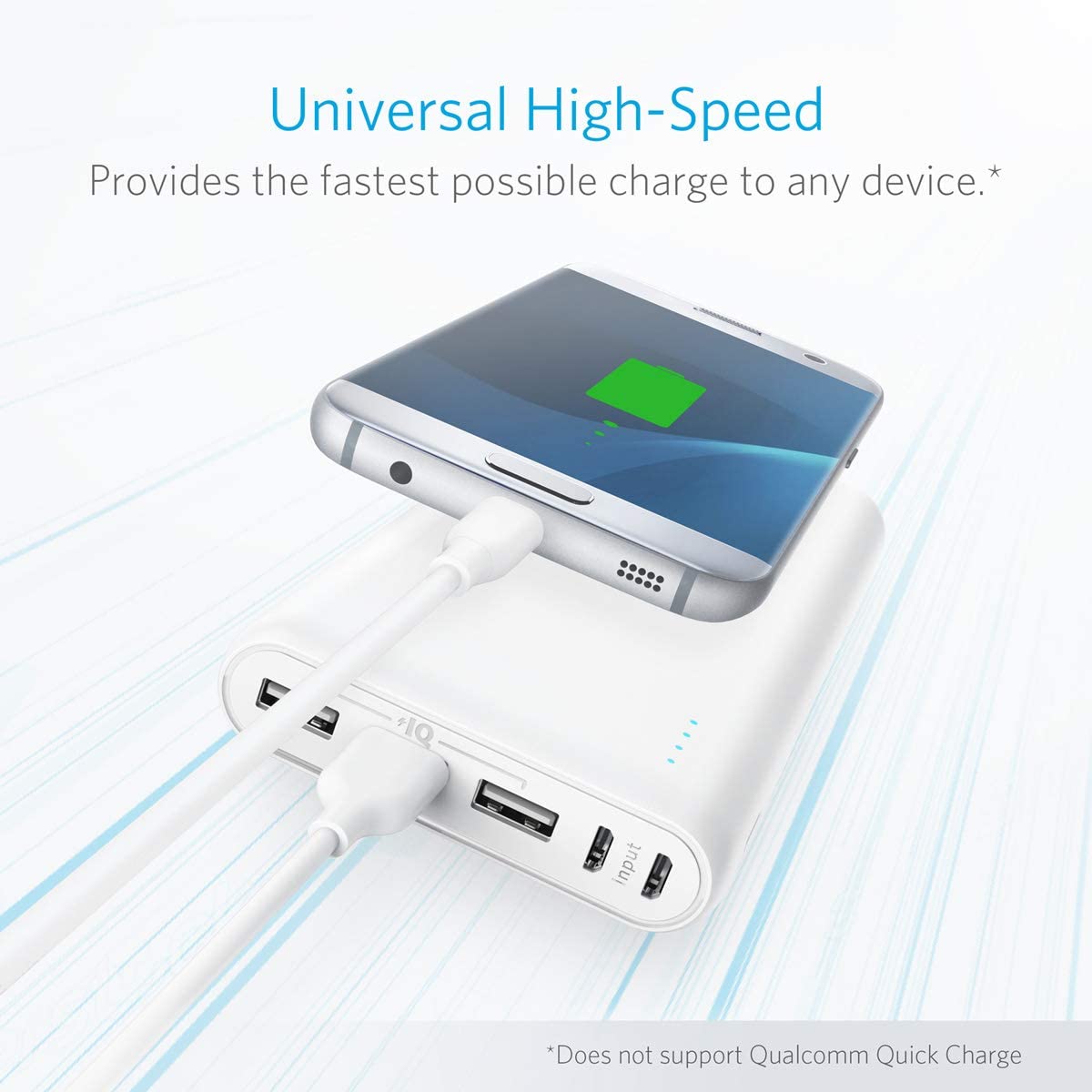 Anker PowerCore 26800 Portable Charger, 26800mAh External Battery with Dual Input Port and Double-Speed Recharging, 3 USB Ports for iPhone, iPad, Samsung Galaxy, Android and Other Smart Devices