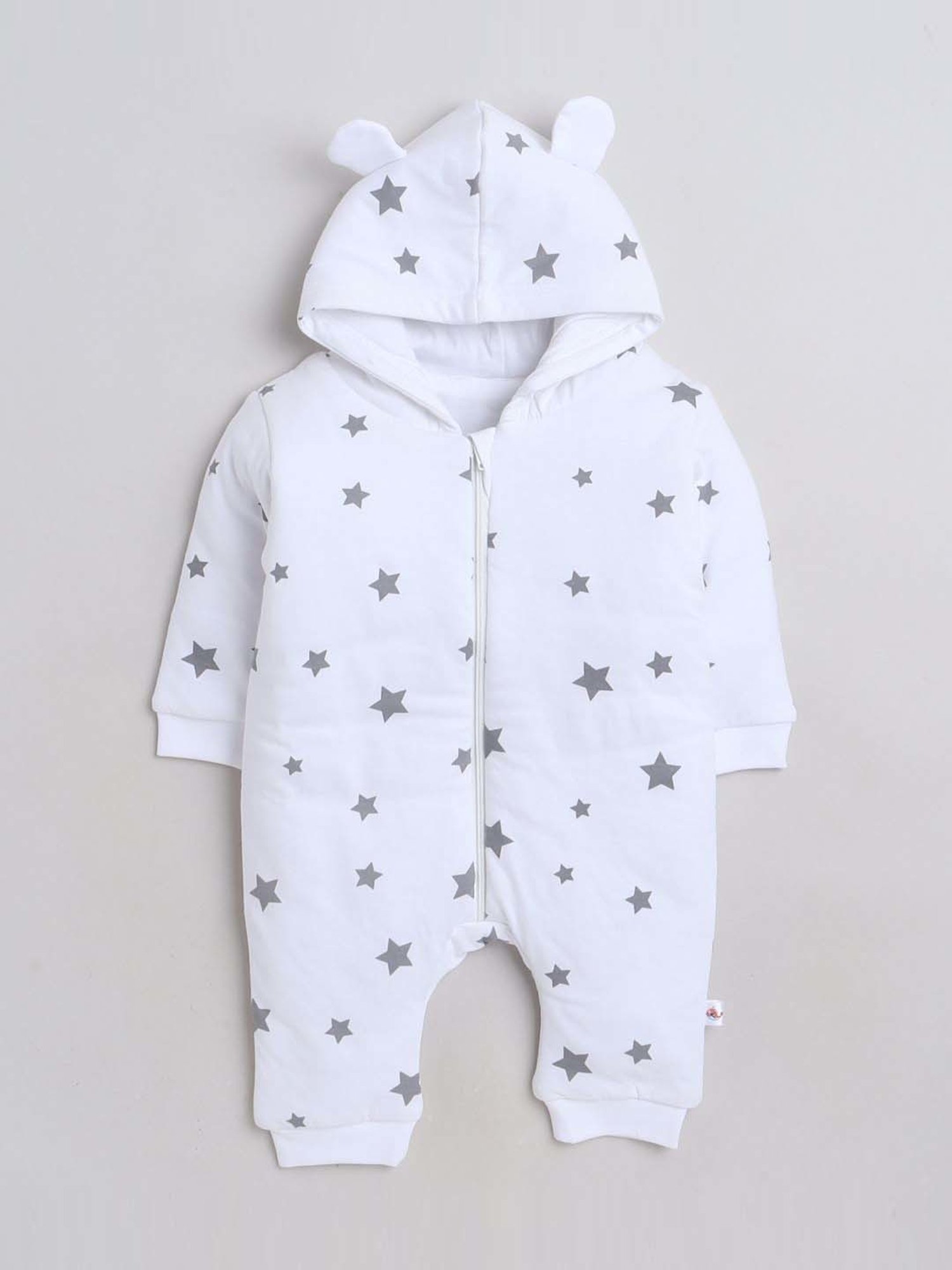 Ed-a-Mamma Baby Pink & White Printed Bodysuit (Pack Of 2)