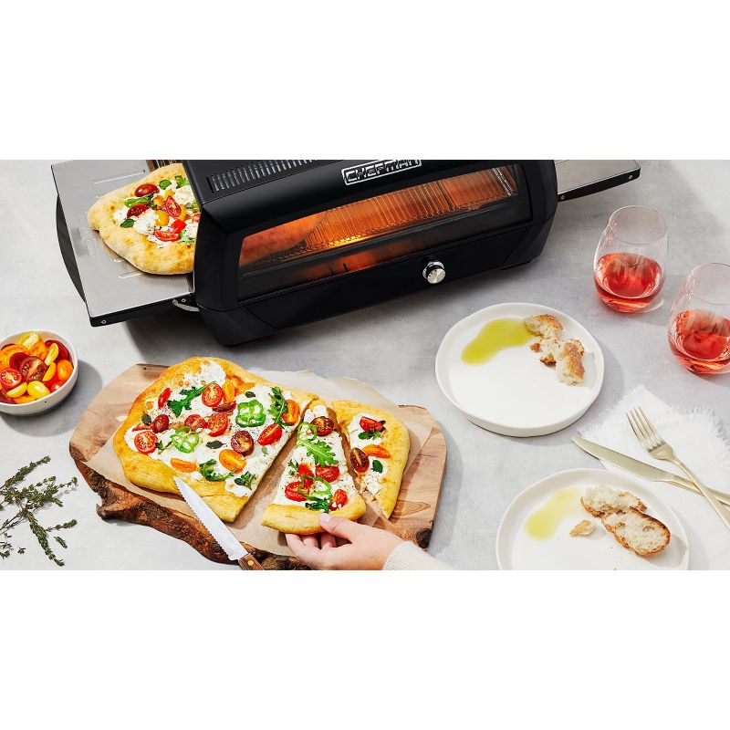 Chefman Conveyour Toaster Oven with Infrared Heating Technology - Black