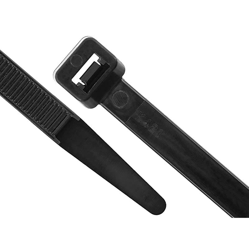 Inch Heavy Duty Black Cable Ties 120lbs 100pk