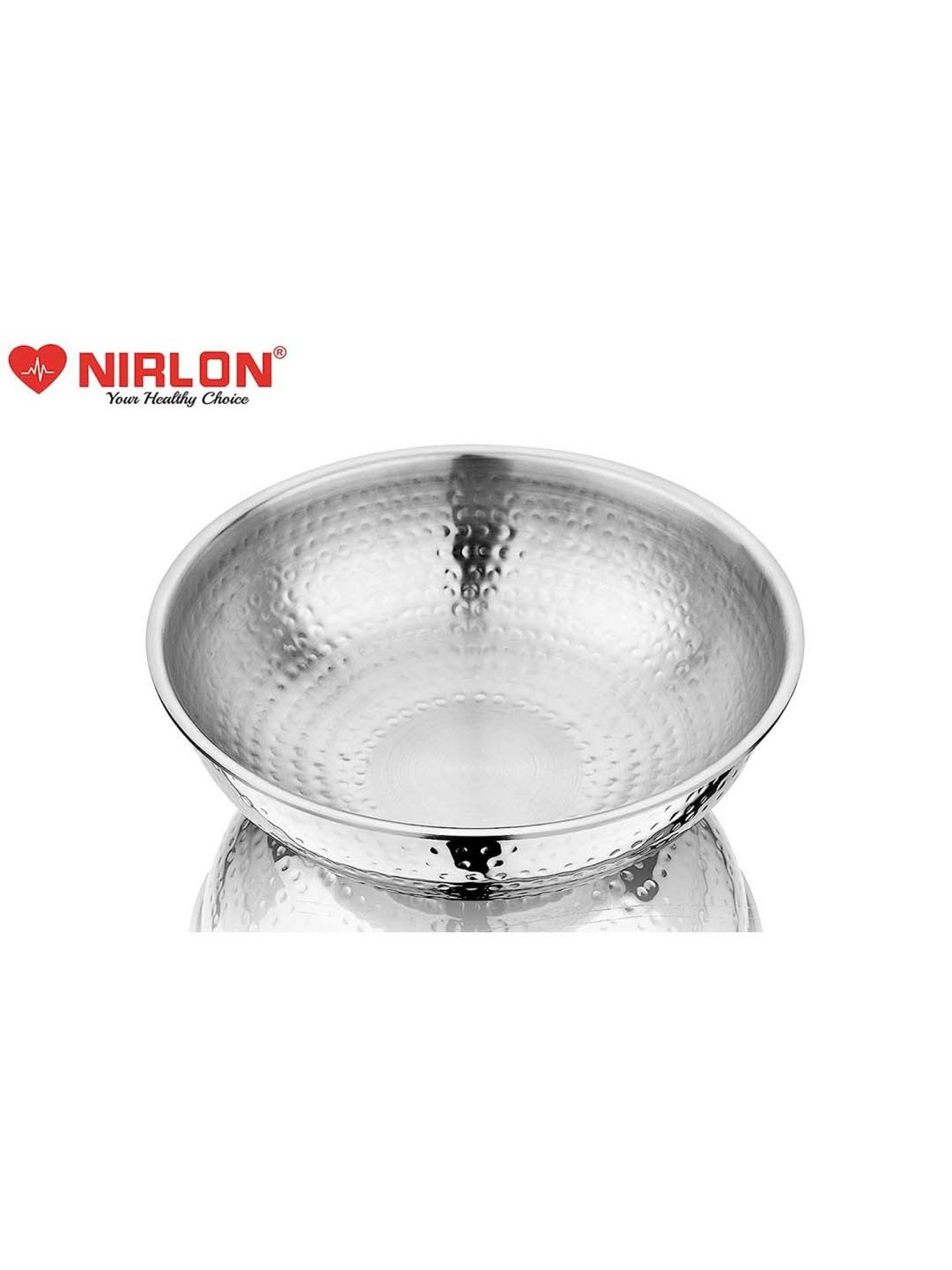 ALLO Silver Stainless Steel Induction Friendly Triply Kadhai (3 L)