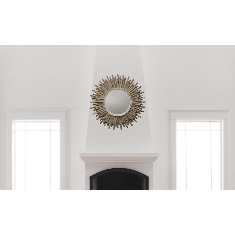 36" Complex Wood Wall Mirror Bark - StyleCraft