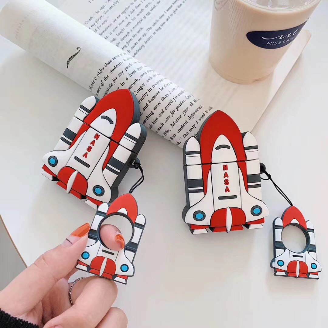 Nasa Airpods Case Airpods Accessories Protective Silicone Cover for Apple Airpods Charging Case