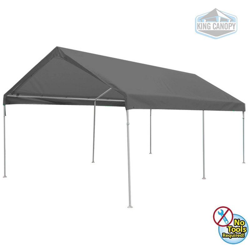 King Canopy 10'x20' Universal 6 Leg Tent with Silver Cover