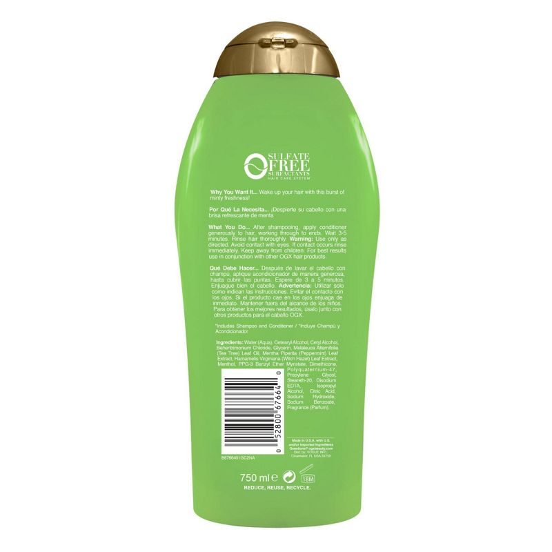 OGX Extra Strength Tea Tree Mint Conditioner - 25.4 fl oz