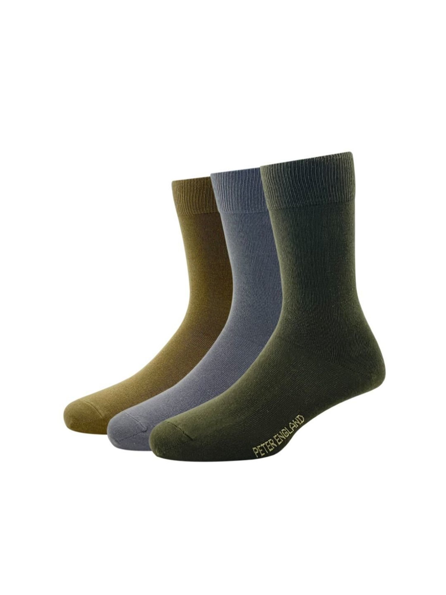 Peter England Multicolor Cotton Socks (Pack of 3)