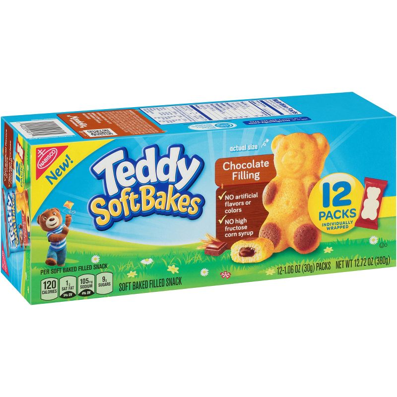 Teddy SoftBakes Snacks Chocolate Filling - 12ct/1.06oz