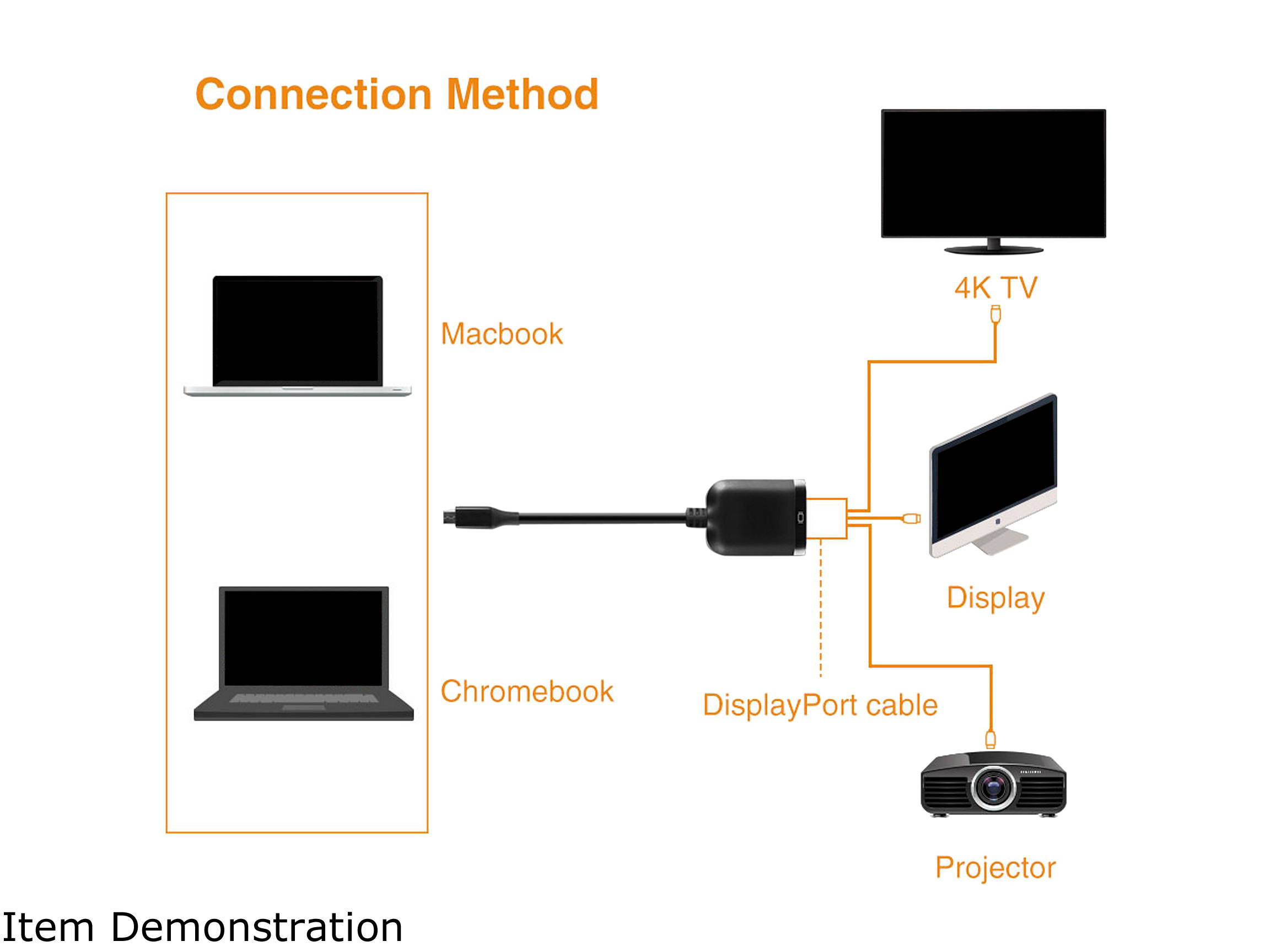 VANTEC CB-CU300DP12 VLink USB-C To DisplayPort&trade; 1.2 4K/60Hz Active Adapter