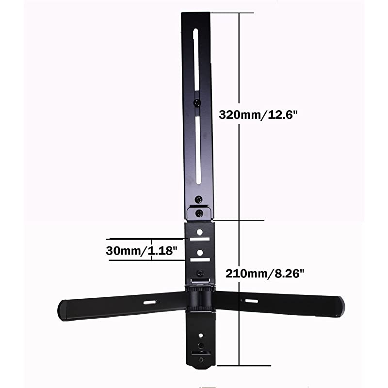 Component Shelf Wall Mount Bracket for DVR VCR DVD Player DDS Receiver Cable Box TV Mount Attachable M01