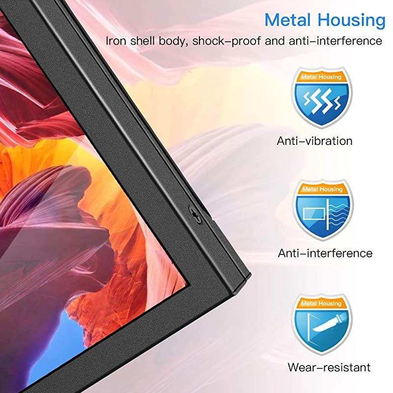 7 inch Small HDMI LCD Monitor Portable IPS Screen 1280x800 16:10 Support HDMI VGA AV BNC Inputs