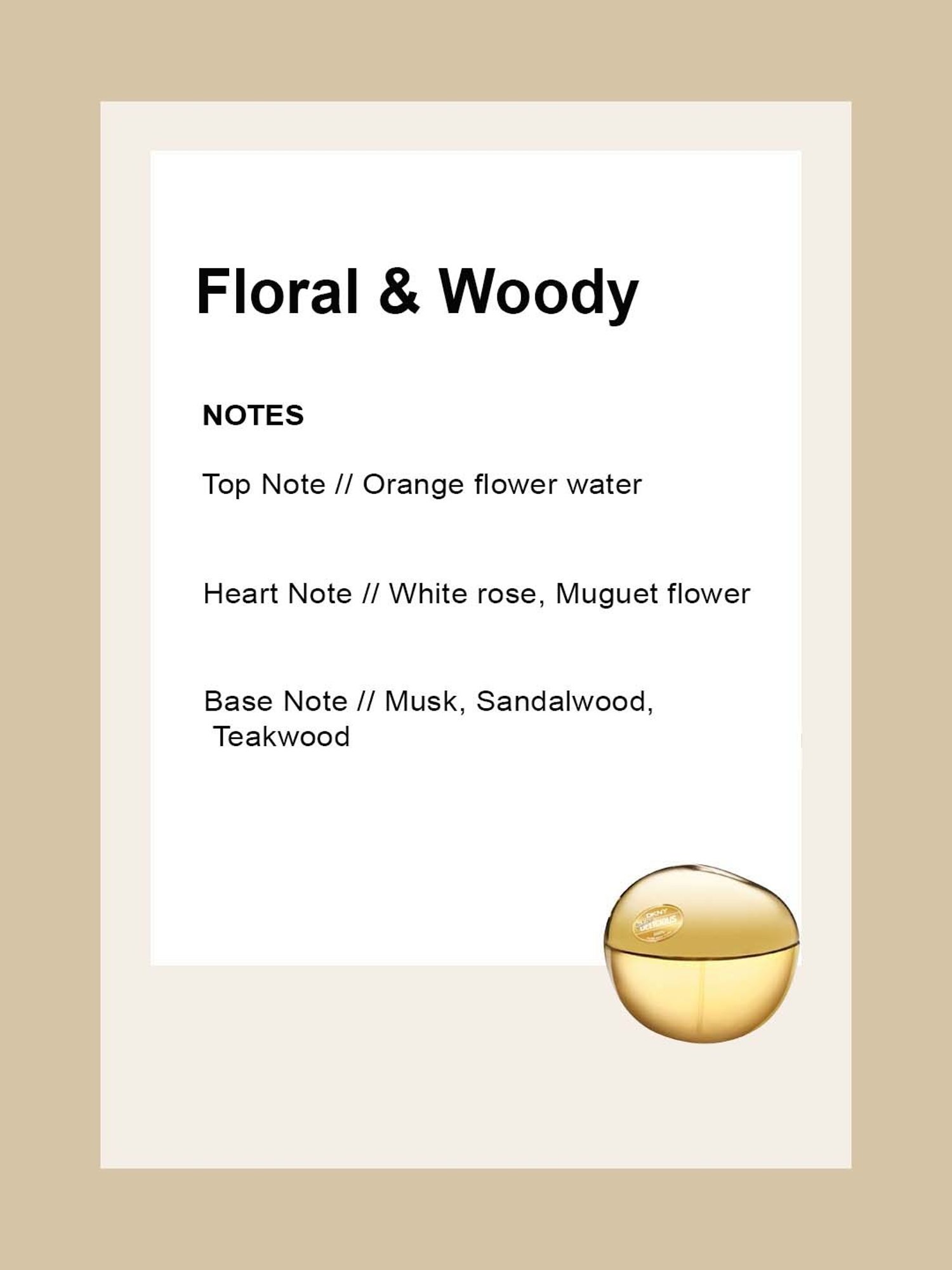 DKNY Be Delicious Golden Delicious Eau de Parfum for Women - 100 ml