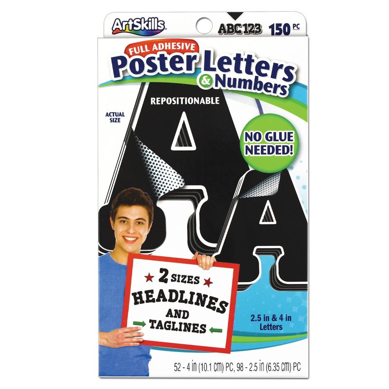 150pc Poster Letters & Numbers - ArtSkills