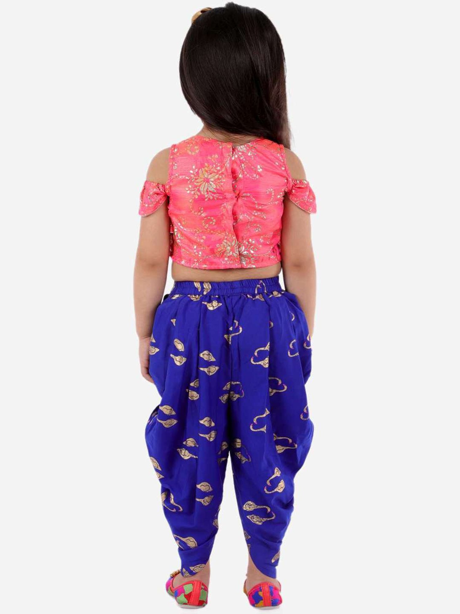 TWISHA Kids Pink & Blue Printed Top Set