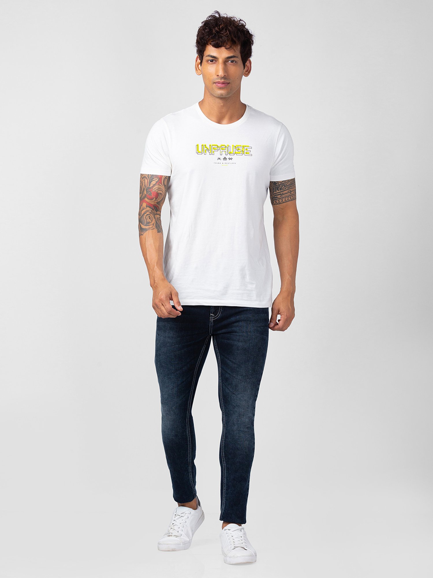 American Eagle Blue Cotton Regular Fit Jeans