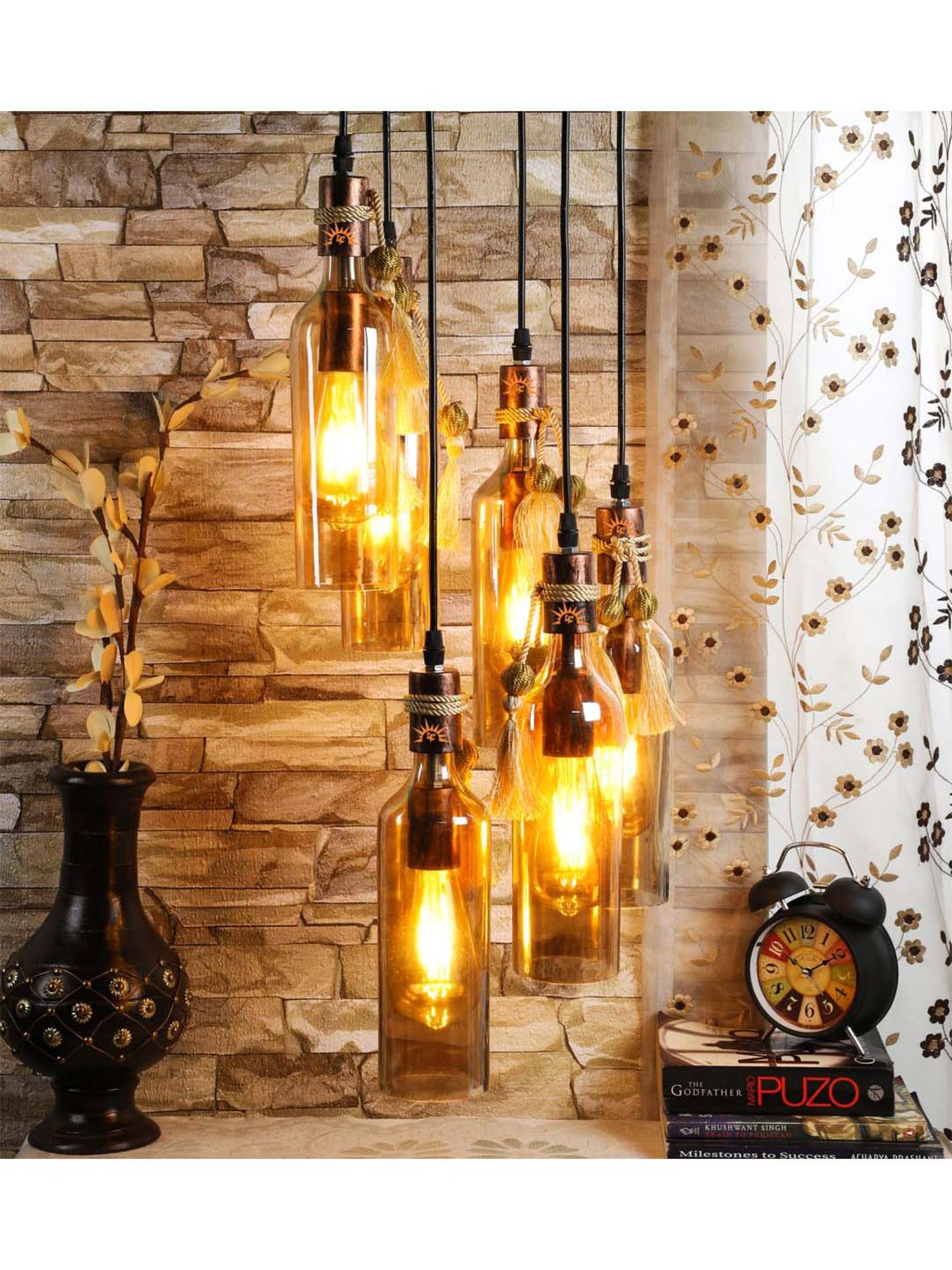 DecorativeRay Transparent Hanging Light - Set of 1