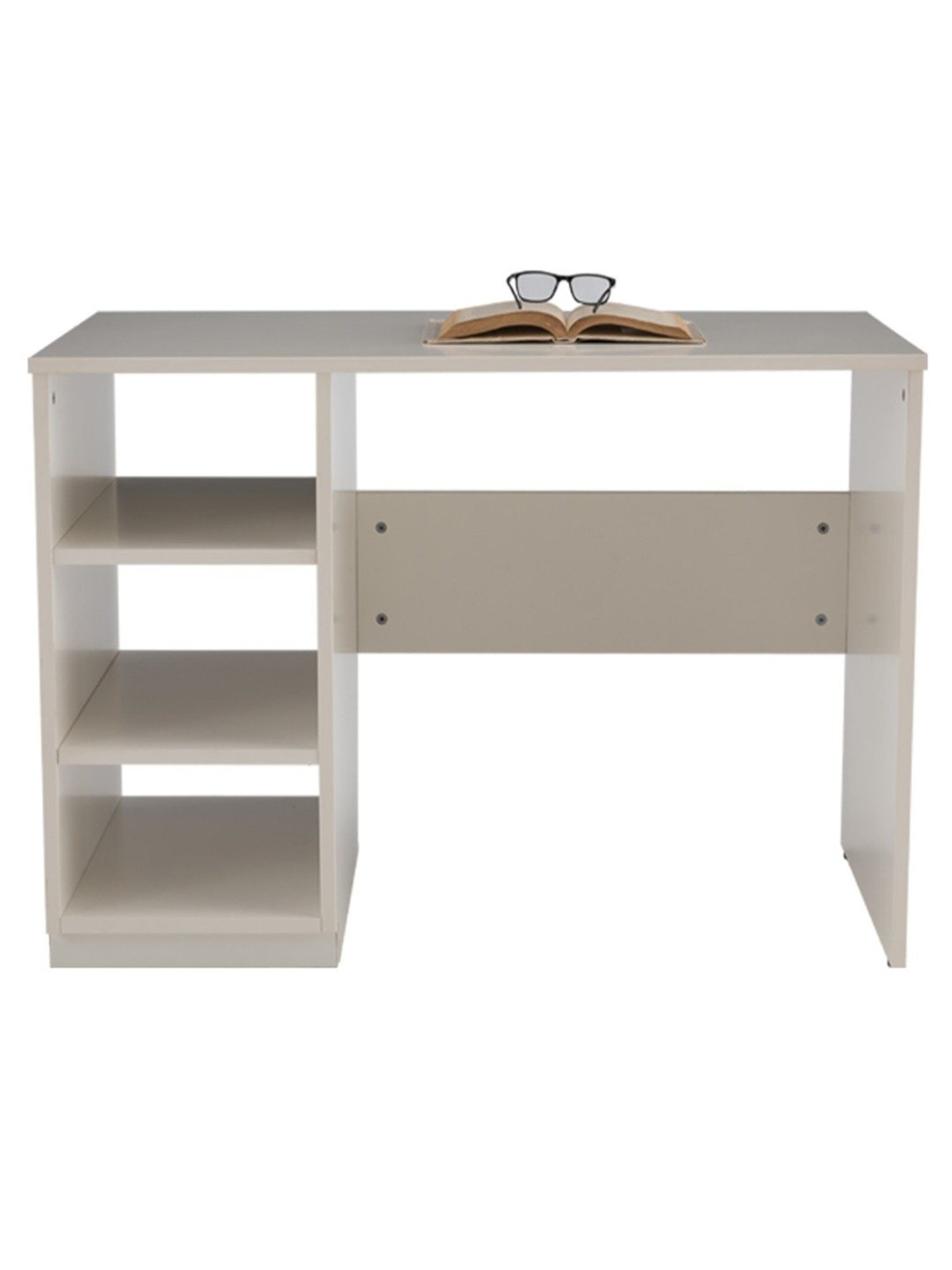 Pure Delrick Writing Table in Matte Frosty White Finish