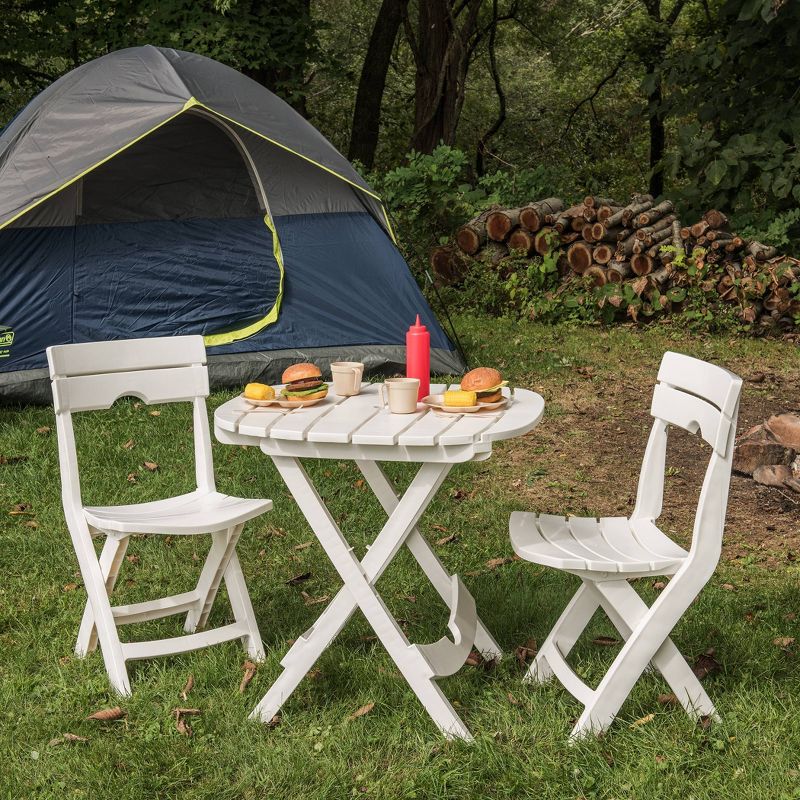 Quik Fold Chair - White - Adams