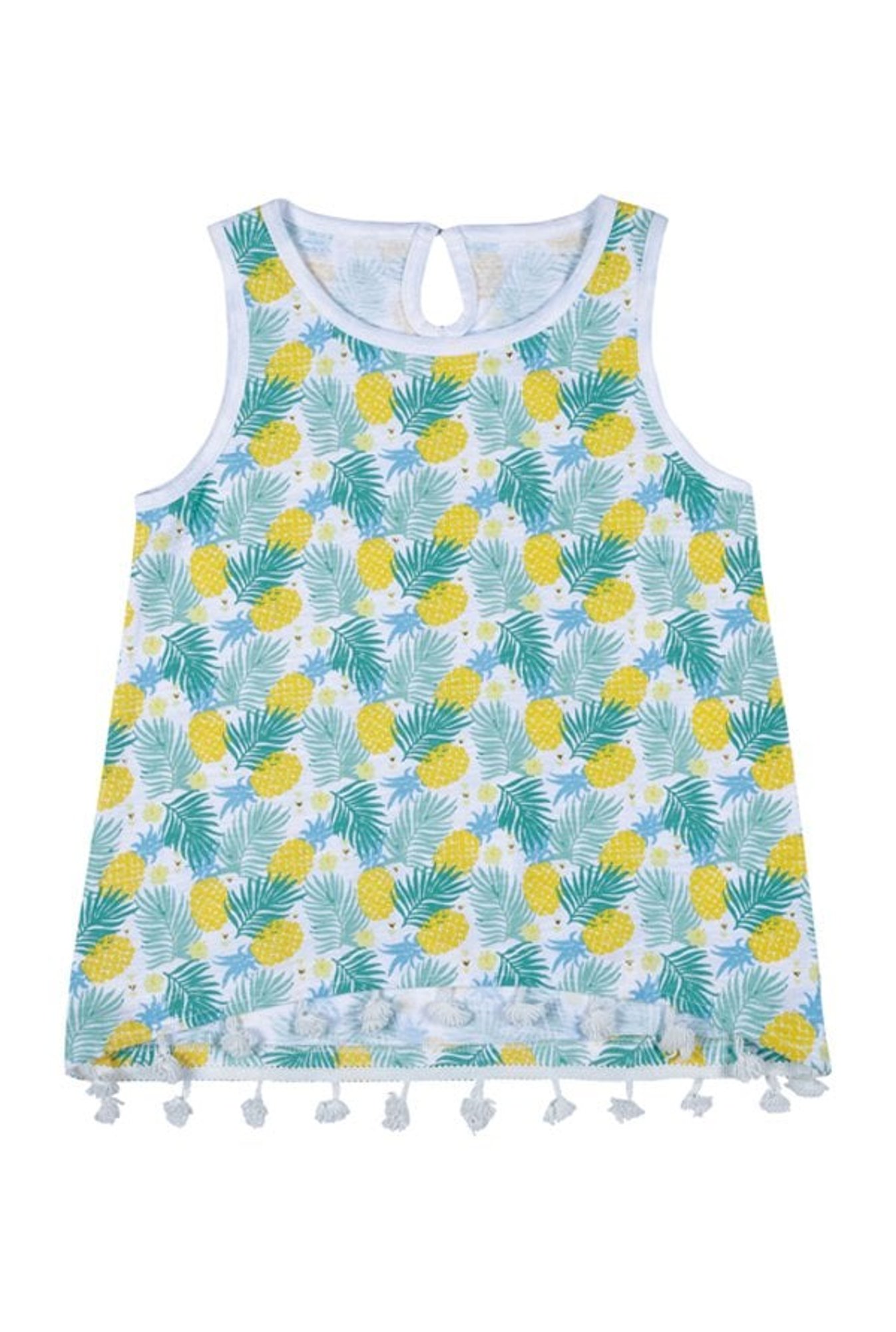 Superyoung Kids White & Yellow Printed T-Shirt