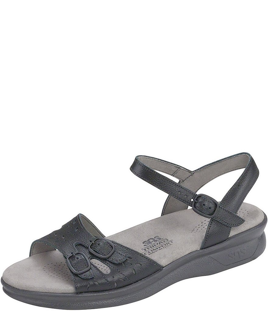 SAS Duo Leather Wedge Sandals