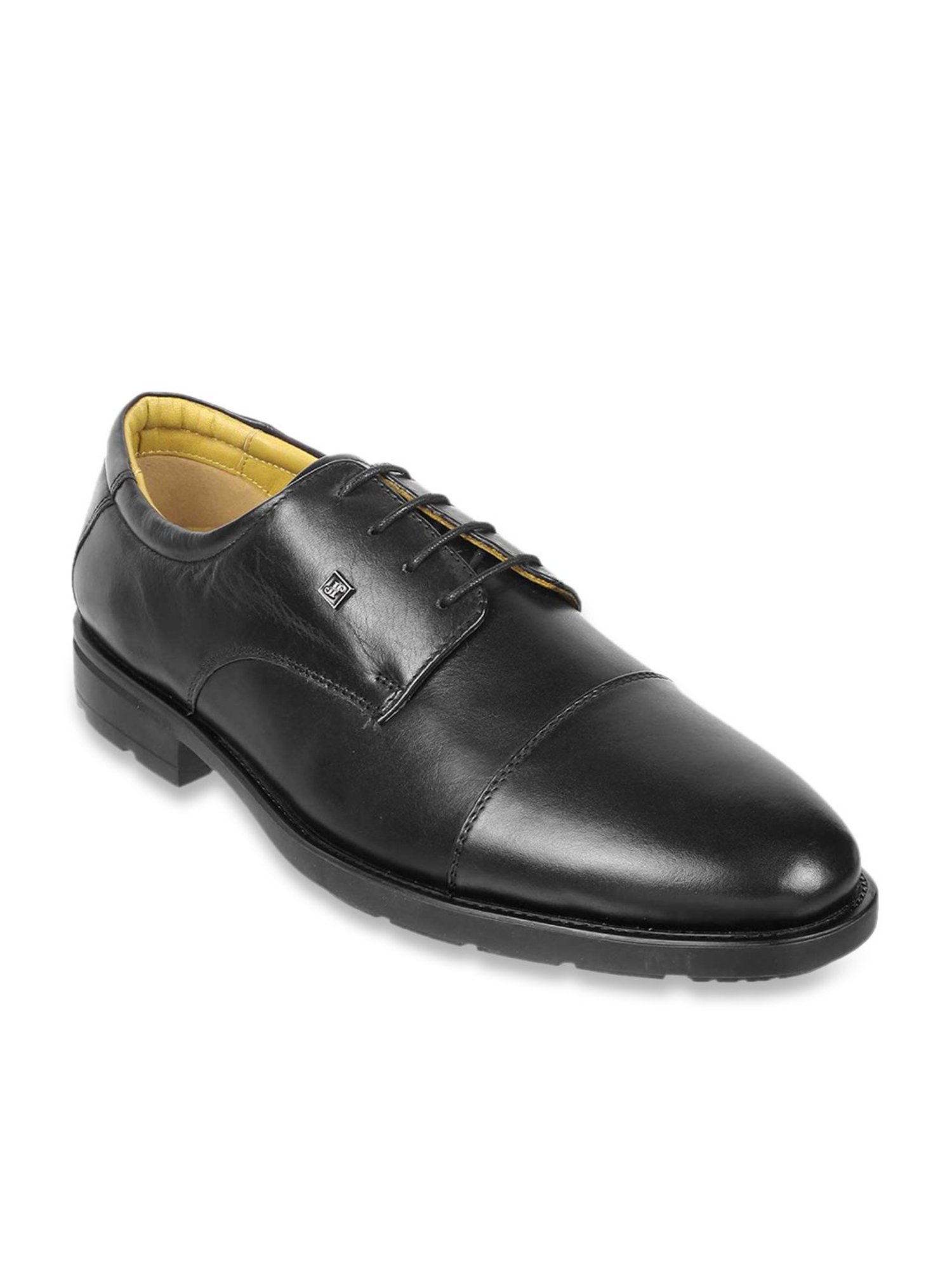 J. Fontini by Mochi Men's Black Derby Shoes
