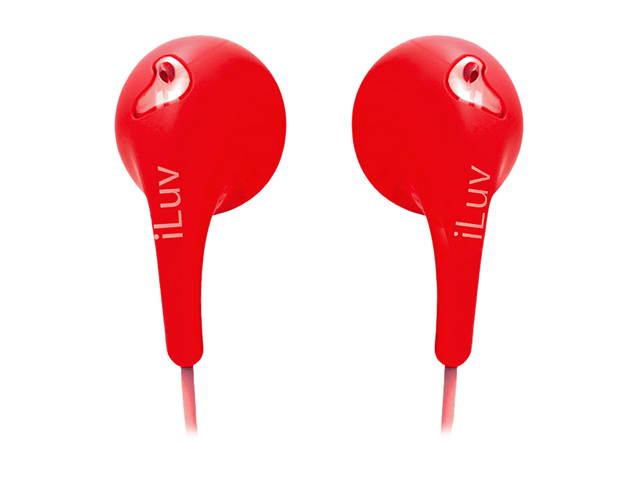 iLuv Red IEP205RED Bubble Gum II Earphones