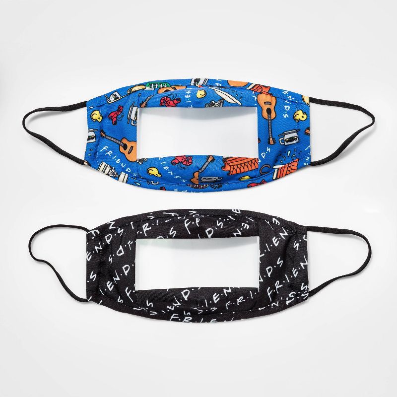 Kids' 2pk Friends Clear Panel Masks
