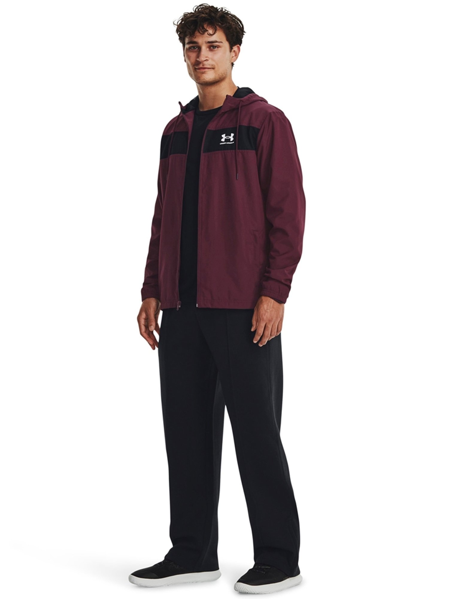 Under Armour Maroon Loose Fit Sports Hoodie
