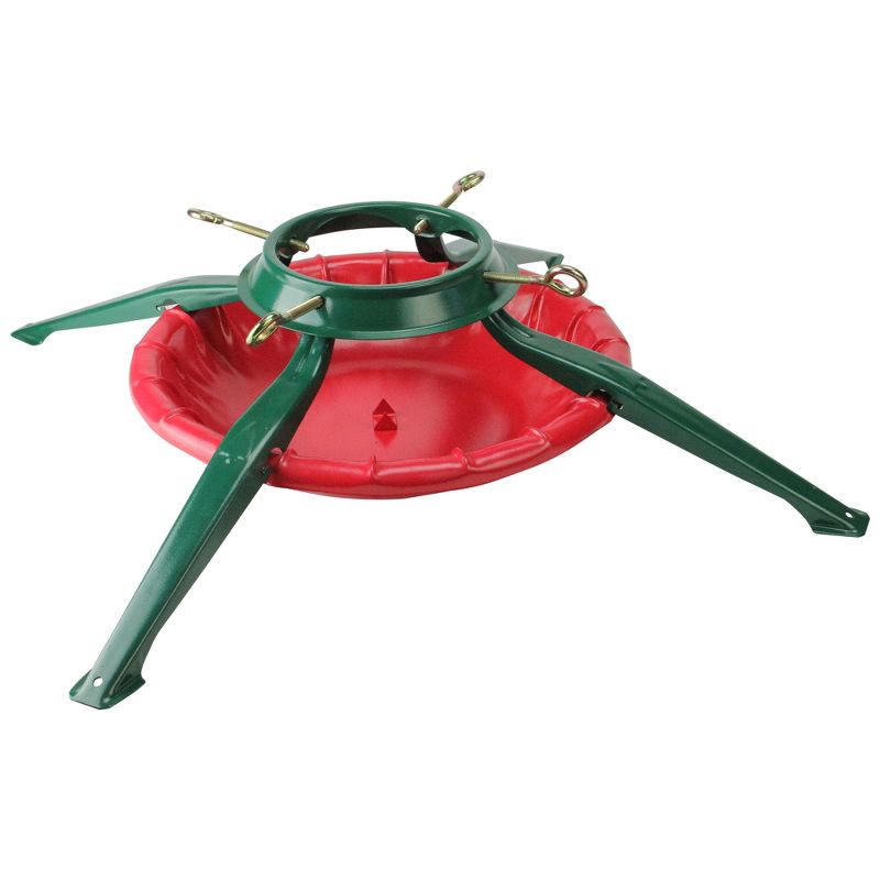 Northlight 28' Green and Red Christmas Real Live Tree Stand