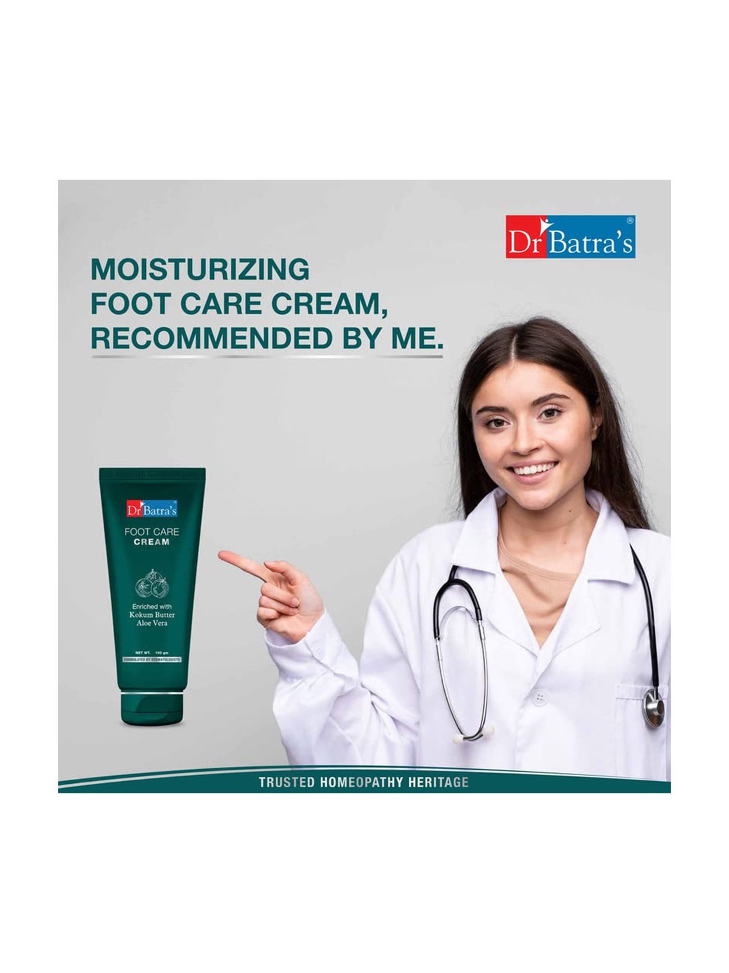 Dr. Batra's Foot Care Cream (Pack of 2)