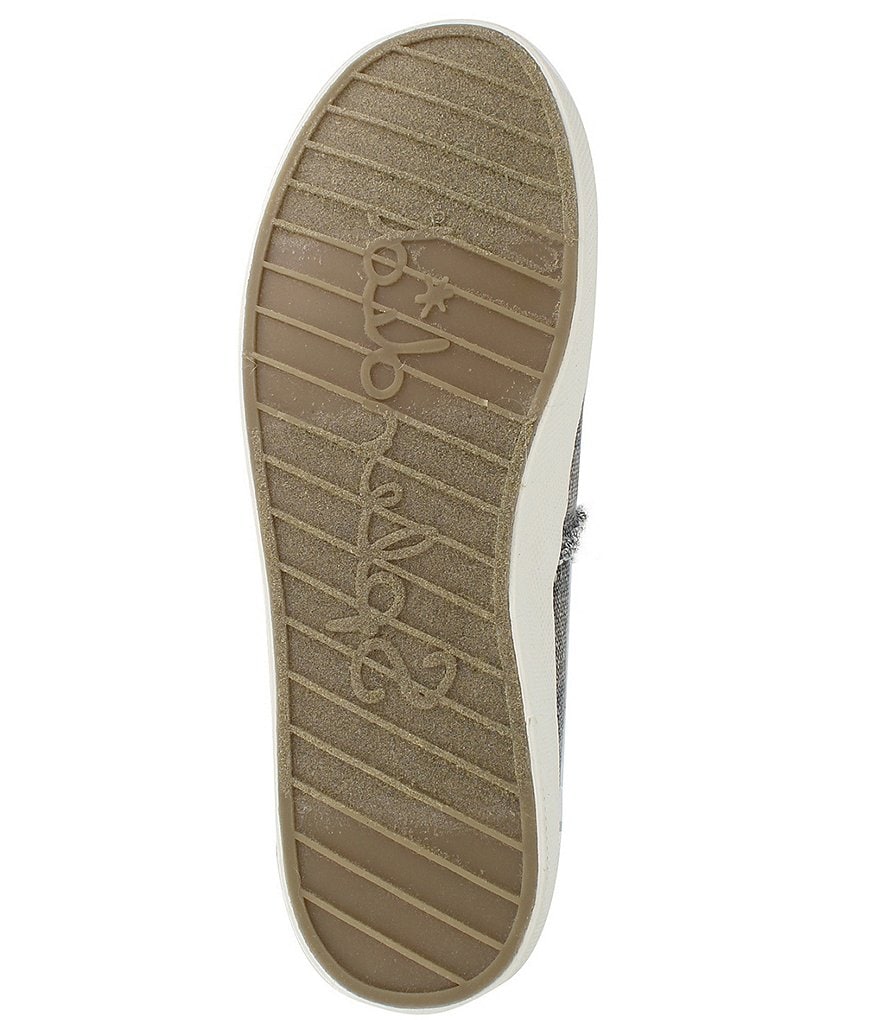 Splendid Aida Camo Print Canvas Fray Edge Slip-On Sneakers