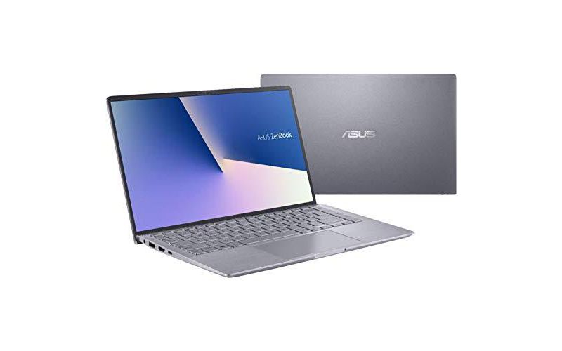 ASUS Zenbook 14 Laptop - AMD Ryzen 5-8GB RAM - NVIDIA GEFORCE MX350-256GB SSD - Win 10, Light Gray.