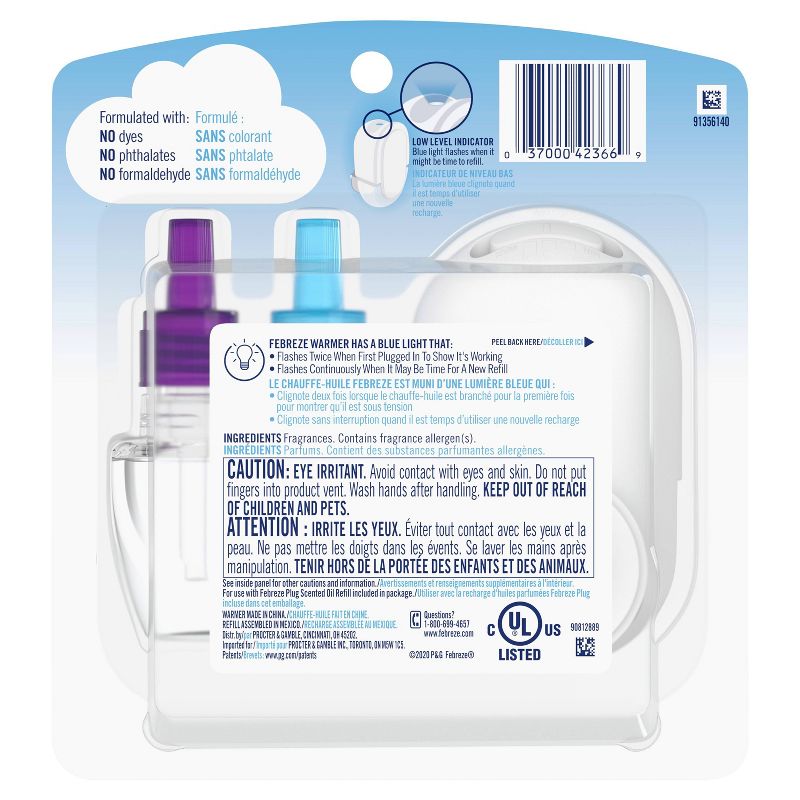 Febreze Plug Lilac & Violet Starter Kit with Fade Defy Technology