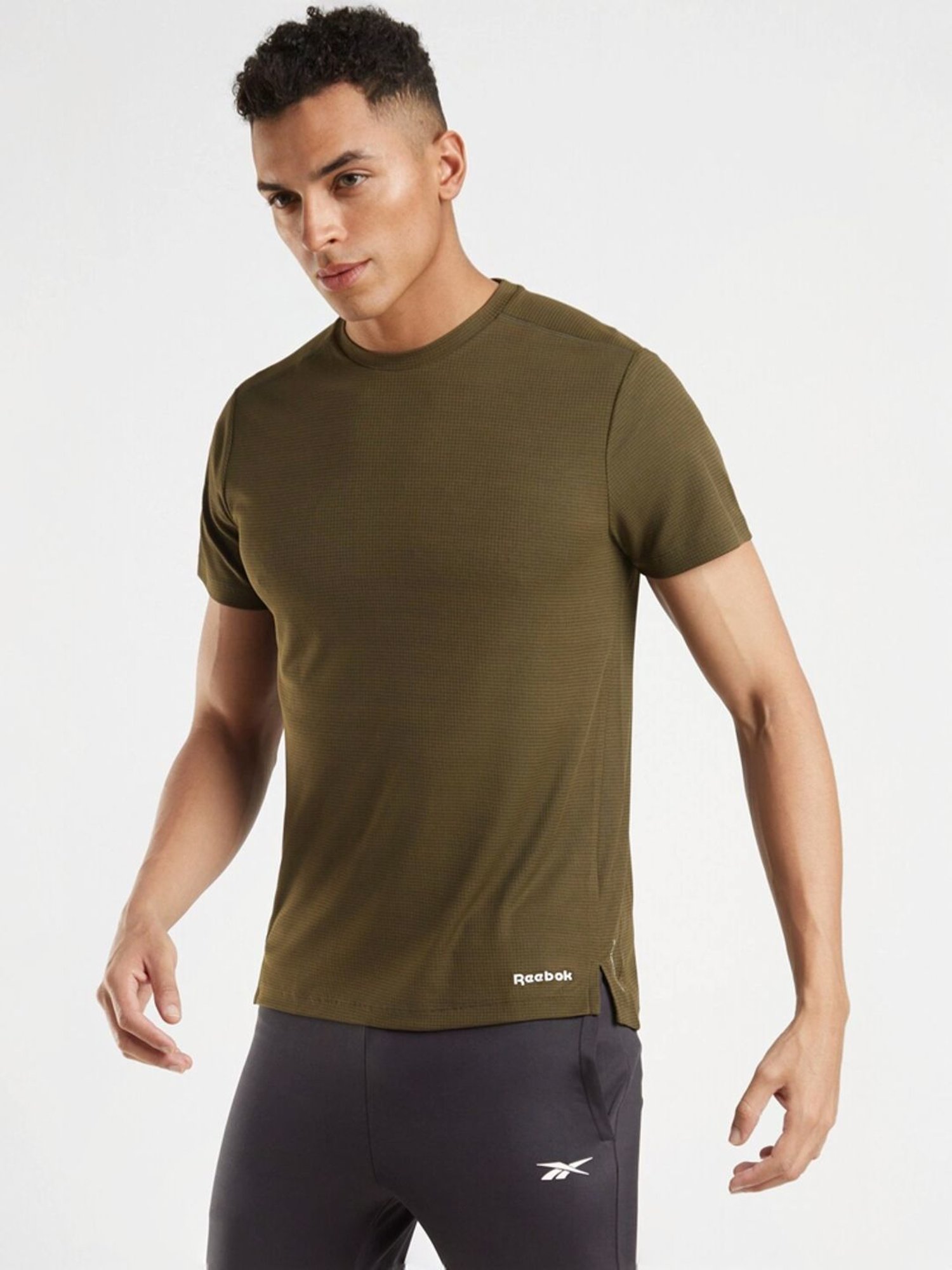 Reebok Green Regular Fit Sport T-Shirt
