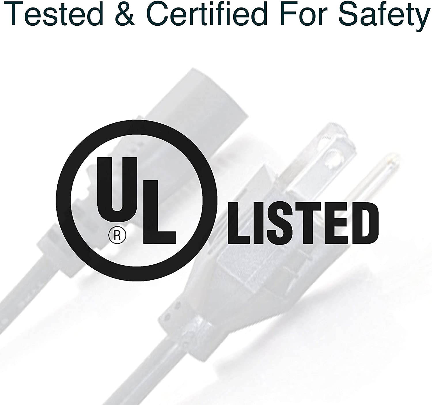 C2G Power Cord Replacement Power Cable 3 Pin Connector For Computers TVs Monitors & More 18 AWG Black 10 Feet (3.04 Meters) Cables to Go 03134