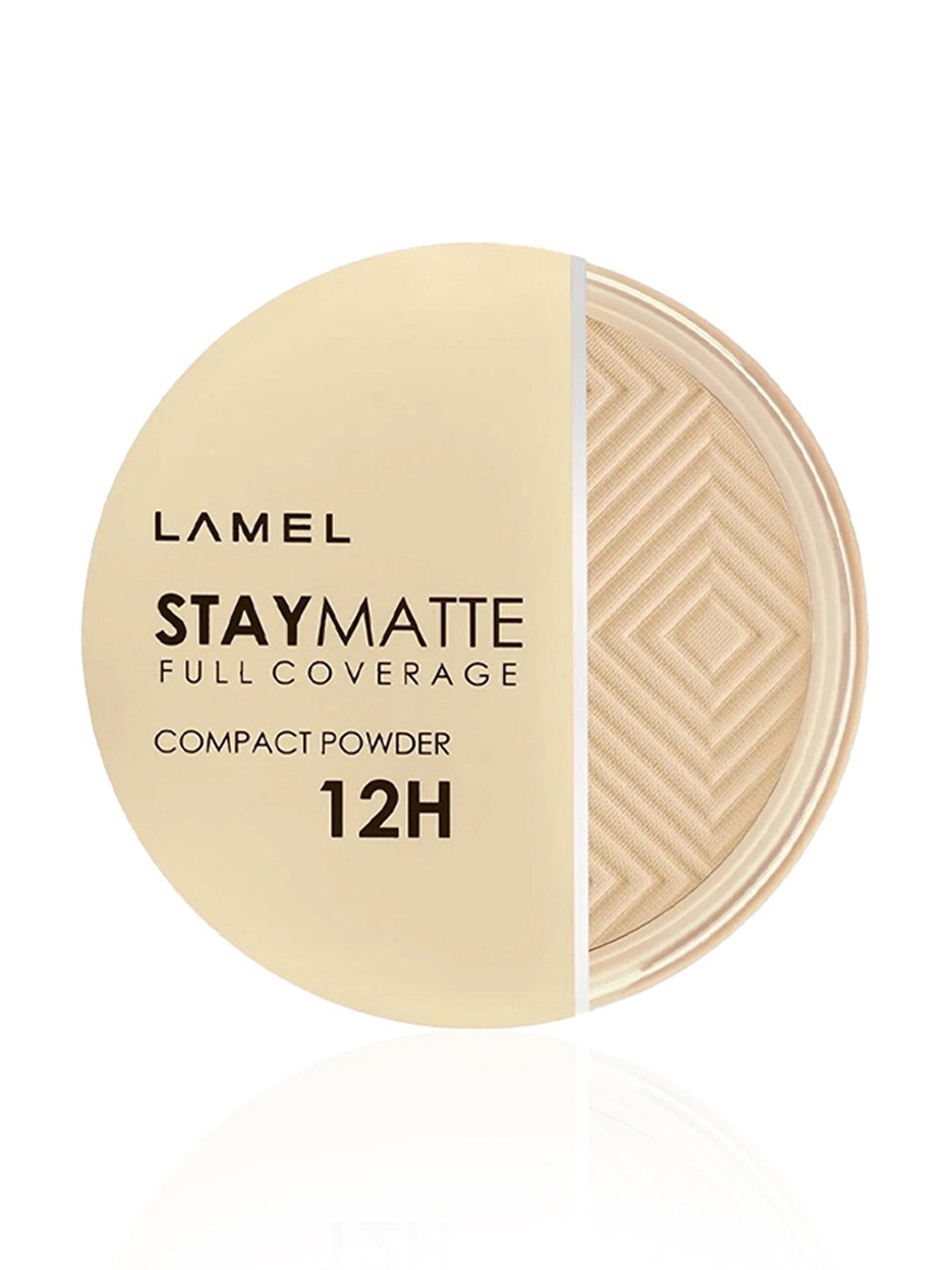 Lamel Stay Matte Compact Powder 401 Porcelain - 12 gm