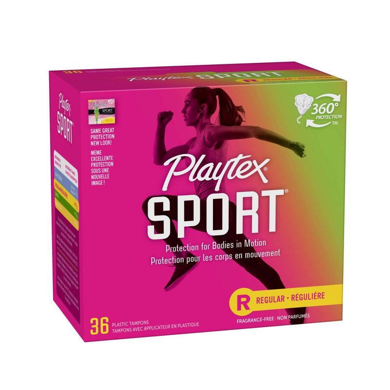 Playtex Sport Tampons - Plastic - Unscented - Regular - 36ct