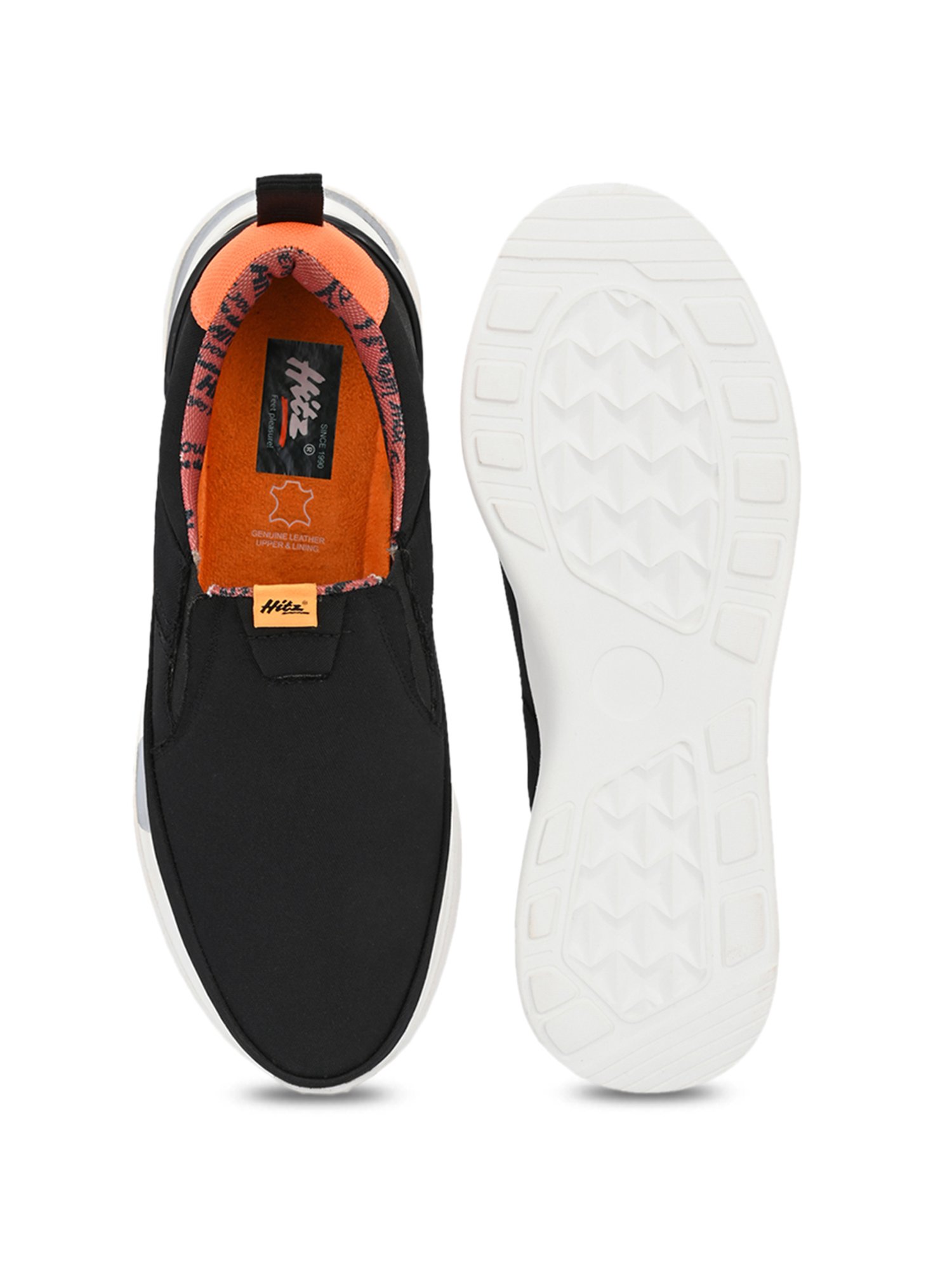 Hitz Men's Black Casual Loafers