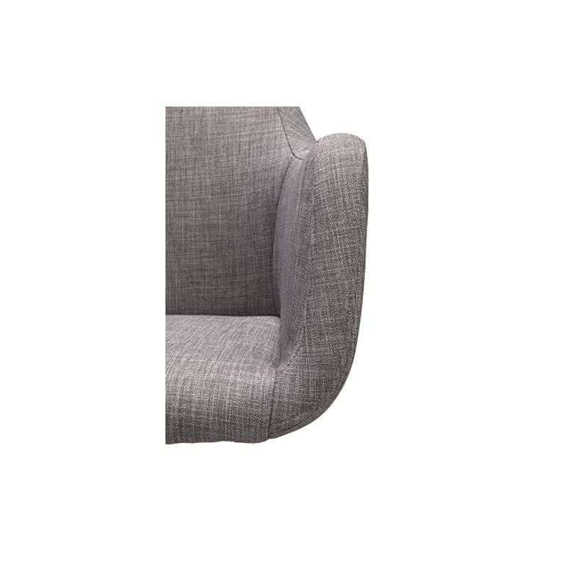 ESS Collection Upholstered Home Office Desk Chair, in Grey (ESS-2085-GRY)
