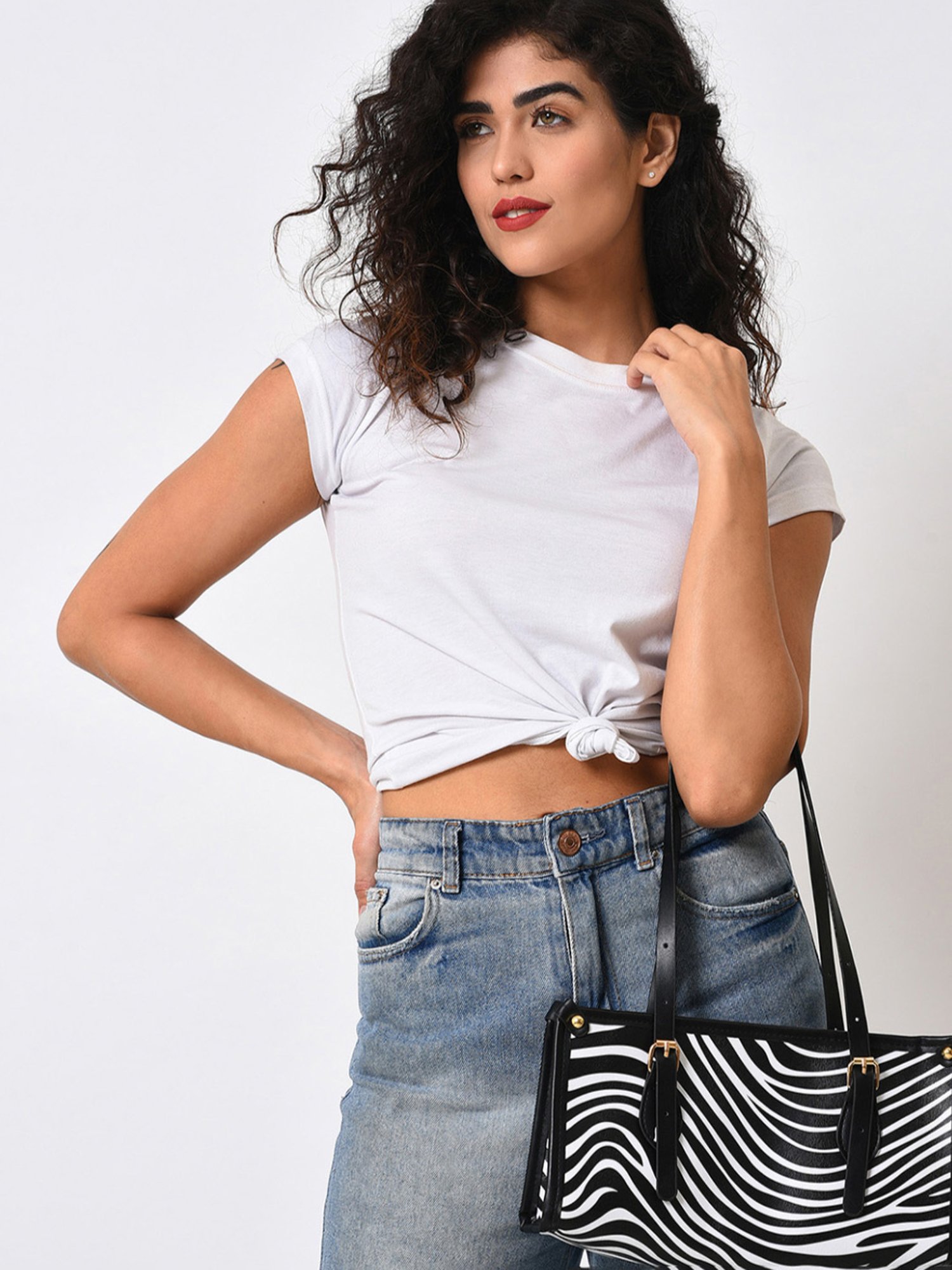 HauteSauce Multicolor Printed Medium Shoulder Bag