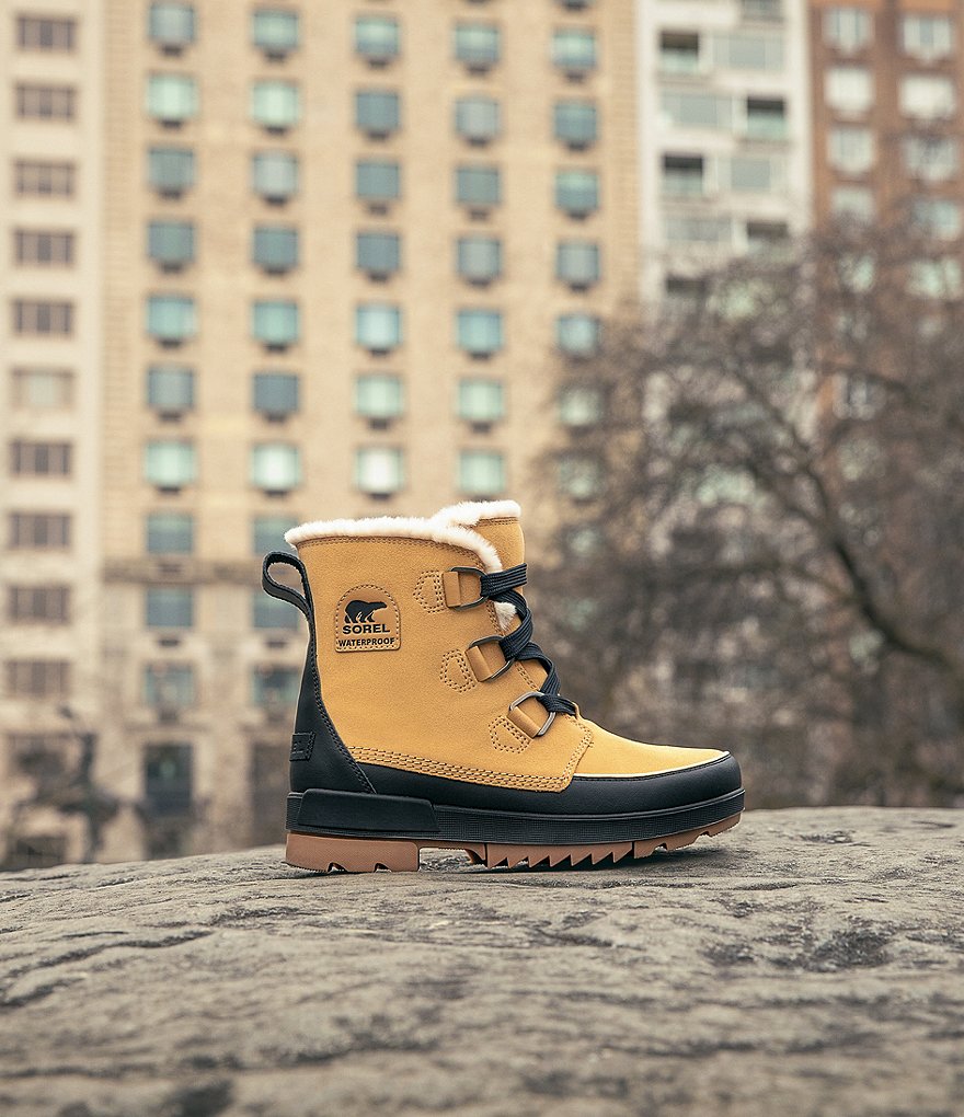 Sorel Tivoli IV Faux Fur Collar Waterproof Suede Lug Sole Winter Booties