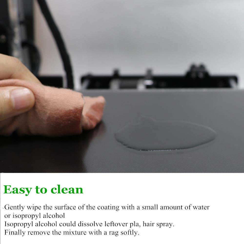 Aystkniet Creality Ender 3 Glass Bed Upgraded, 3D Printer Platform Tempered Glass Plate Build Surface with Microporous Coating, 235 X 235 X 4 MM