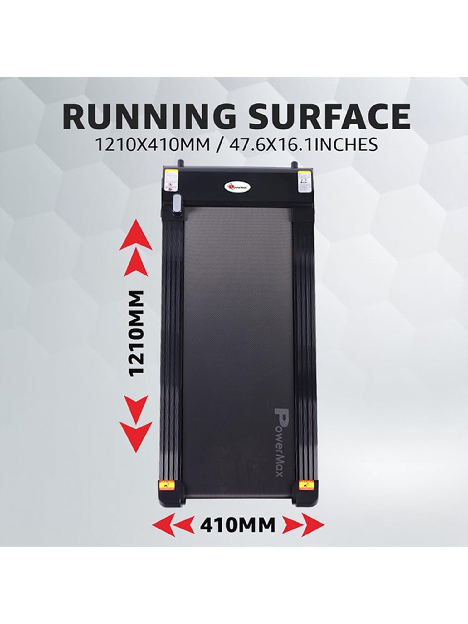 PowerMax Fitness TD-N1 4HP Treadmill (Black)