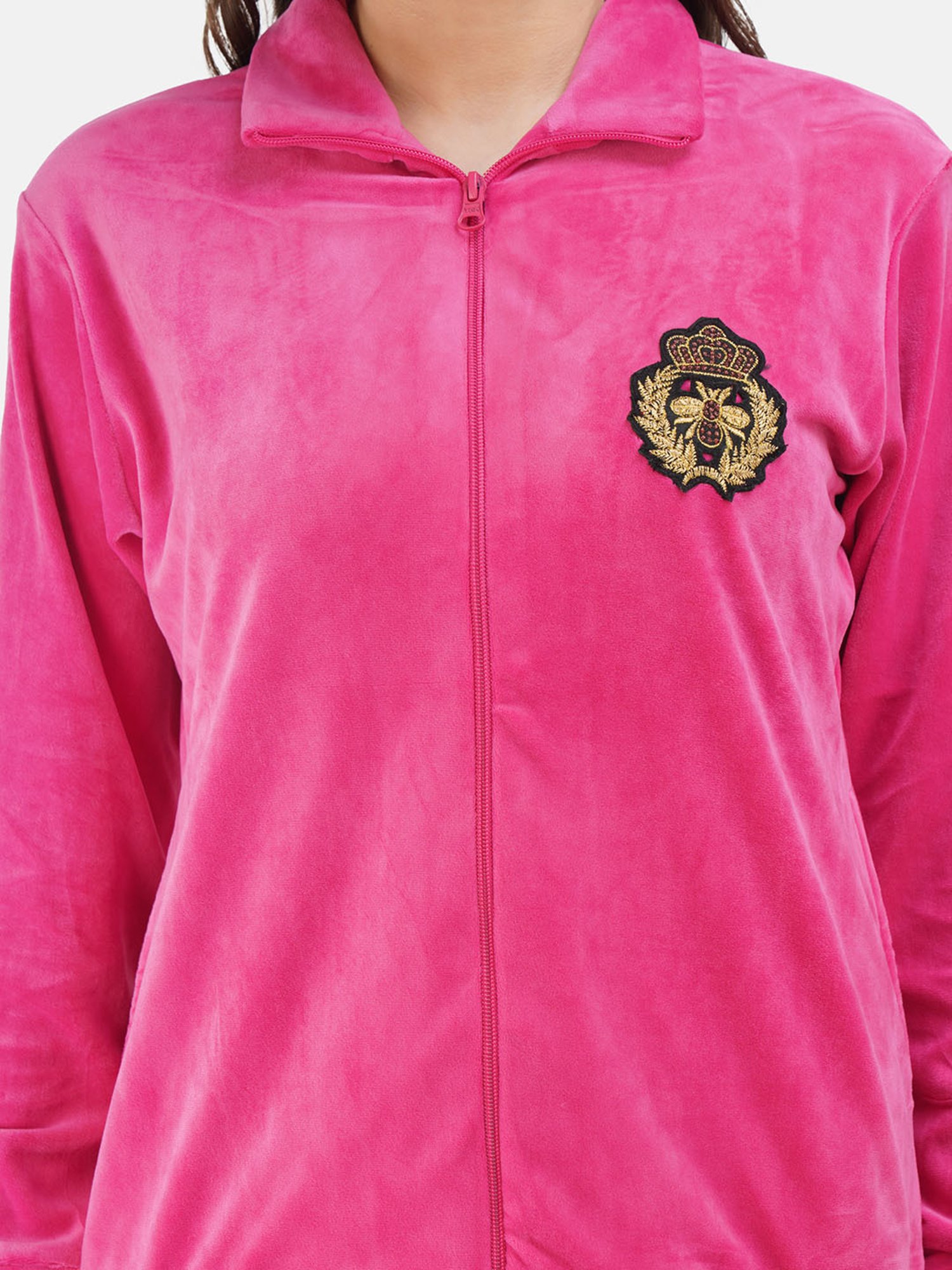 KOI SLEEPWEAR Dark Pink Sweatshirt With Pyjamas