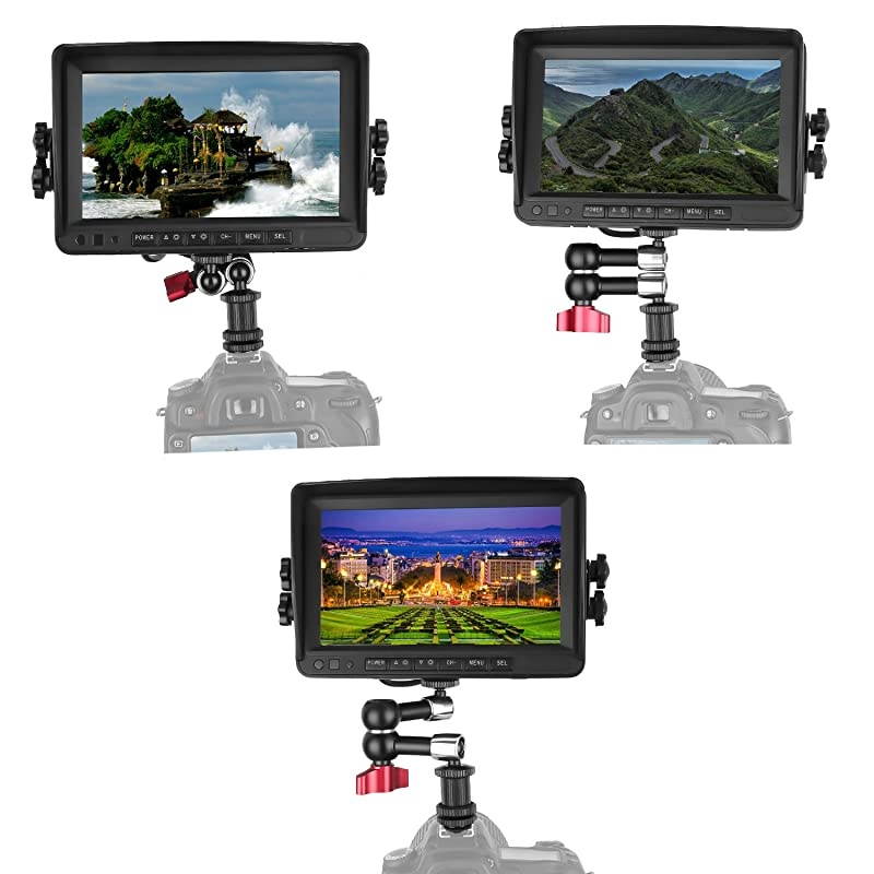 7inch Adjustable Articulating Friction Magic Arm Large Super Clamp Compatible with DSLR Camera Rig LED Lights Flash Light LCD Monitor