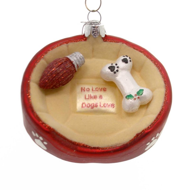 Holiday Ornaments 4.0" Dog Bed Noble Gem No Love Like Dogs Love  -  Tree Ornaments