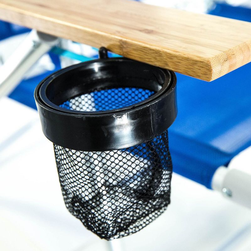 Ostrich 3 N 1 Lightweight Aluminum Frame 5 Position Reclining Beach Chair, Blue