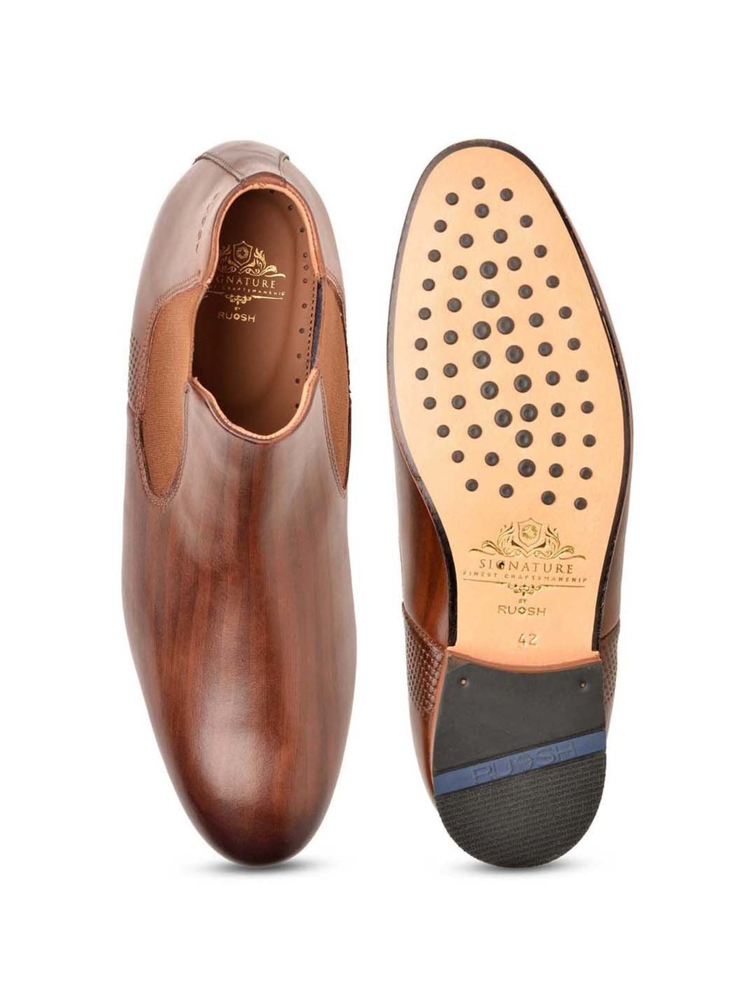 Ruosh Men's The Tivoli Brown Chelsea Boots