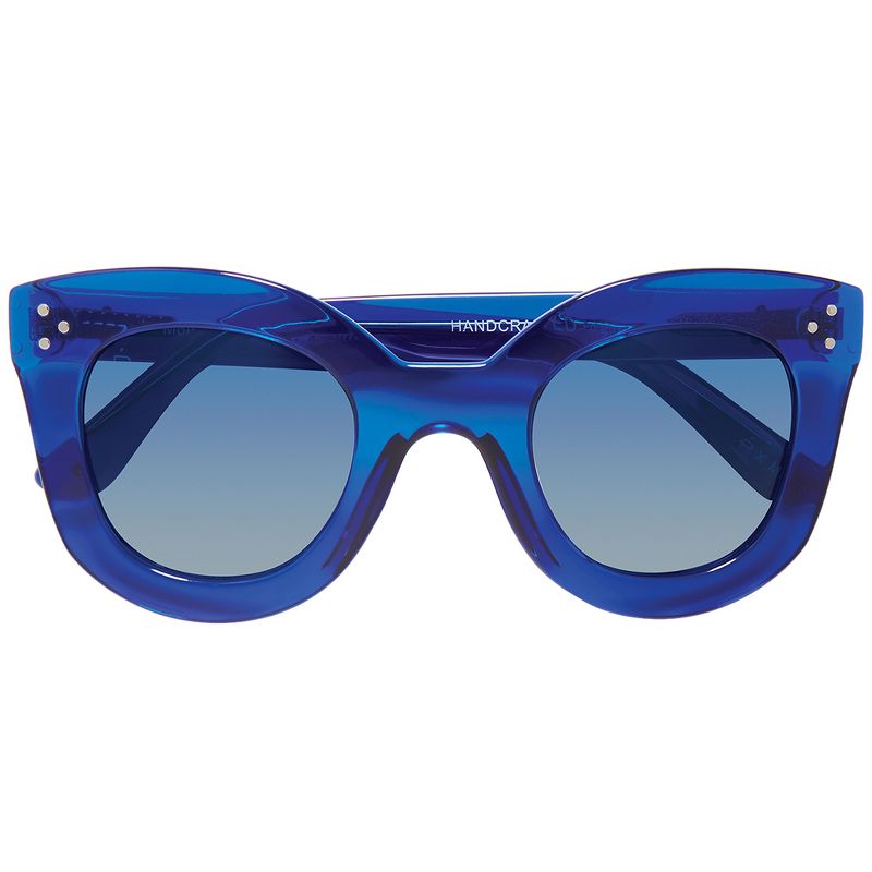 Priv'e Revaux Monroe  Womens Oversized Polarized Sunglasses Royal Blue 50mm