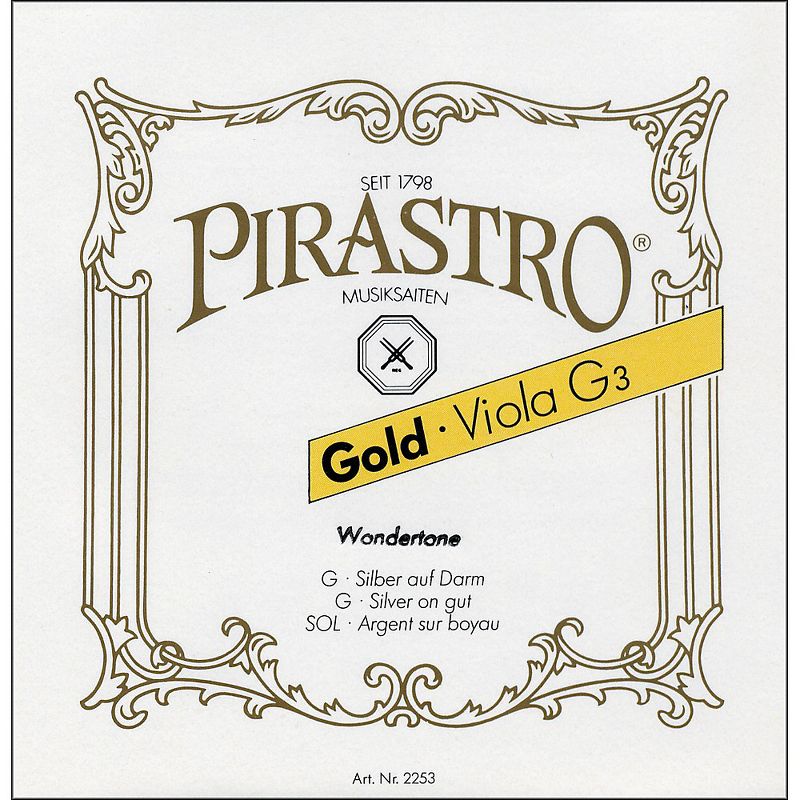 Pirastro Wondertone Gold Label Series Viola D String 16.5 in. Full Size